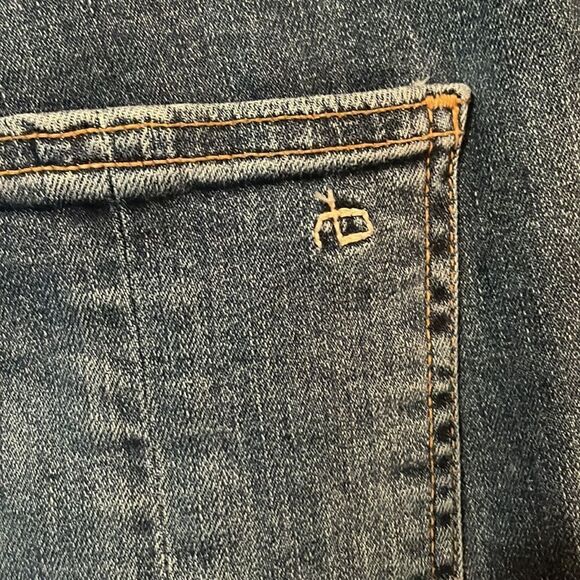 Rag & Bone High Rise Skinny Indigo Tux Side Stripe Jeans - Picture 8 of 12